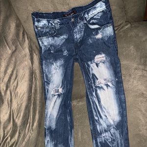 Thrill bleached boys jeans mint condition 12
